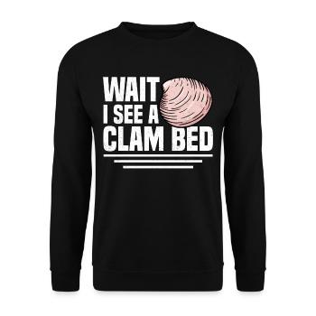 Mussels Seafood - Unisex Sweatshirt - black - Front - Alina (178cm) & Michal (187cm)