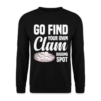 Mussels Seafood - Unisex Sweatshirt - black - Front - Alina (178cm) & Michal (187cm)