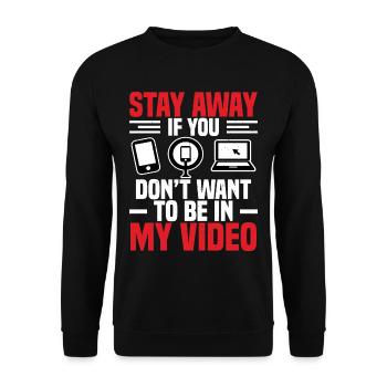 Créateurs de contenu et influenceurs sur les réseaux sociaux - Sweat-shirt Unisexe - noir - Devant - Alina (178cm) & Michal (187cm)