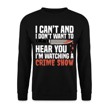 True Crime - Unisex Sweatshirt - black - Front - Alina (178cm) & Michal (187cm)