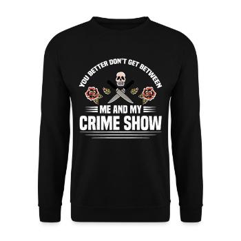 True Crime - Unisex Pullover - Schwarz - Vorne - Alina (178cm) & Michal (187cm)