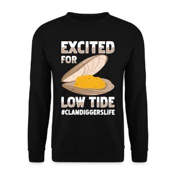 Mussels Seafood - Unisex Sweatshirt - black - Front - Alina (178cm) & Michal (187cm)