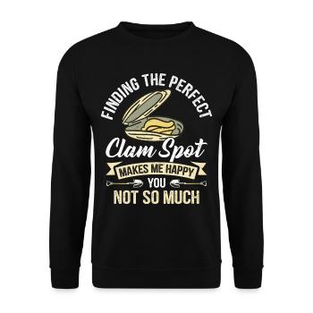 Mussels Seafood - Unisex Sweatshirt - black - Front - Alina (178cm) & Michal (187cm)