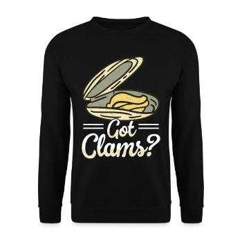 Mussels Seafood - Unisex Sweatshirt - black - Front - Alina (178cm) & Michal (187cm)
