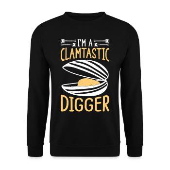 Mussels Seafood - Unisex Sweatshirt - black - Front - Alina (178cm) & Michal (187cm)