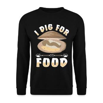 Mussels Seafood - Unisex Sweatshirt - black - Front - Alina (178cm) & Michal (187cm)