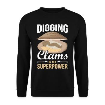 Mussels Seafood - Unisex Sweatshirt - black - Front - Alina (178cm) & Michal (187cm)