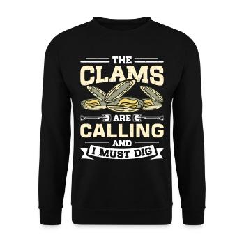 Mussels Seafood - Unisex Sweatshirt - black - Front - Alina (178cm) & Michal (187cm)