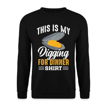 Mussels Seafood - Unisex Sweatshirt - black - Front - Alina (178cm) & Michal (187cm)