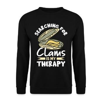 Mussels Seafood - Unisex Sweatshirt - black - Front - Alina (178cm) & Michal (187cm)
