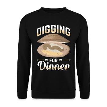 Mussels Seafood - Unisex Sweatshirt - black - Front - Alina (178cm) & Michal (187cm)