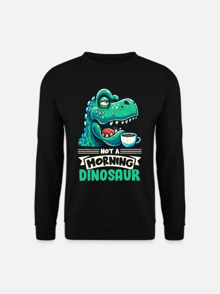 Dinosaure Trex avec - Sweat-shirt Unisexe - noir