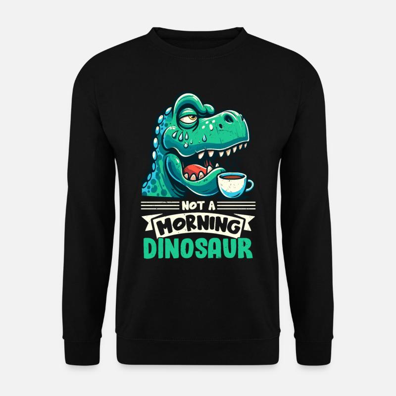 Dinosaure Trex avec - Sweat-shirt Unisexe - noir