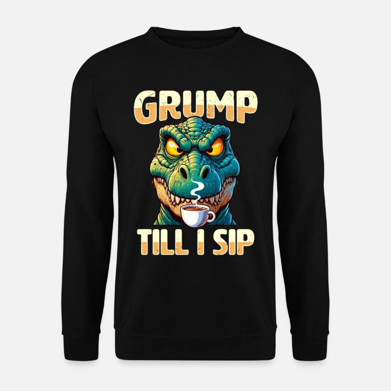 Dinosaure Trex avec - Sweat-shirt Unisexe - noir