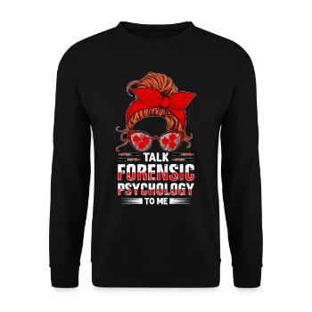 True Crime - Unisex Sweatshirt - black - Front - Alina (178cm) & Michal (187cm)