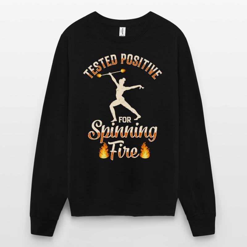 Fire Baton Fire Dance Fire Dancer Fire Dancer Unisex Sweatshirt