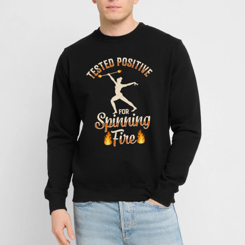 Fire Baton Fire Dance Fire Dancer Fire Dancer Unisex Sweatshirt