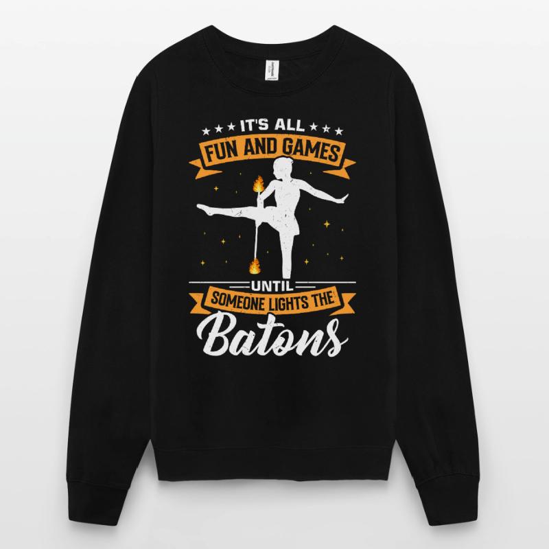 Fire Baton Fire Dance Fire Dancer Fire Dancer Unisex Sweatshirt