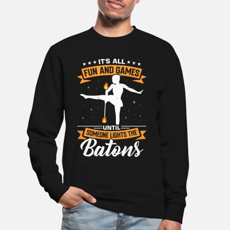 Fire Baton Fire Dance Fire Dancer Fire Dancer Unisex Sweatshirt