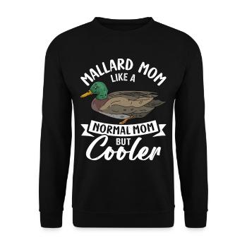 Canard colvert - Sweat-shirt Unisexe - noir - Devant - Alina (178cm) & Michal (187cm)