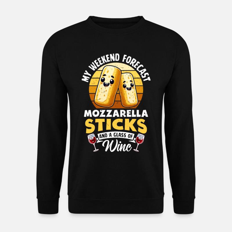 Mozzarella Sticks Cheese - Unisex Sweatshirt - black