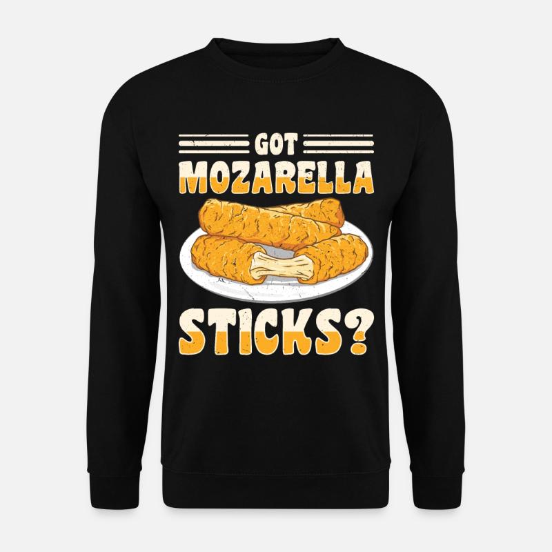 Mozzarella Sticks Cheese - Unisex Sweatshirt - black