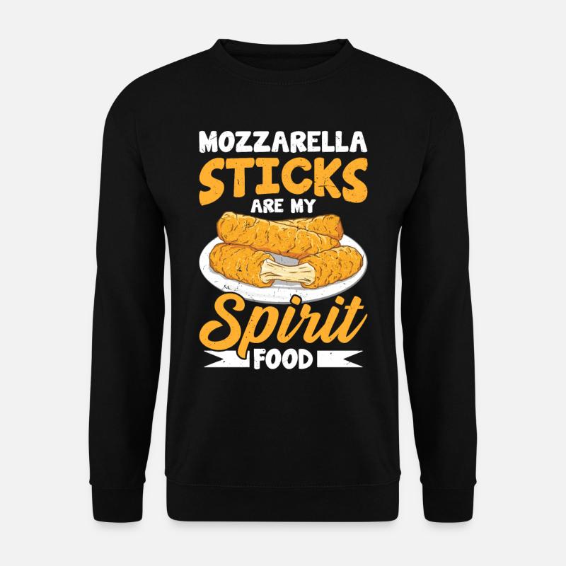Mozzarella Sticks Cheese - Unisex Sweatshirt - black