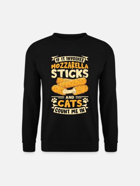 Mozzarella Sticks Cheese - Unisex Sweatshirt - black