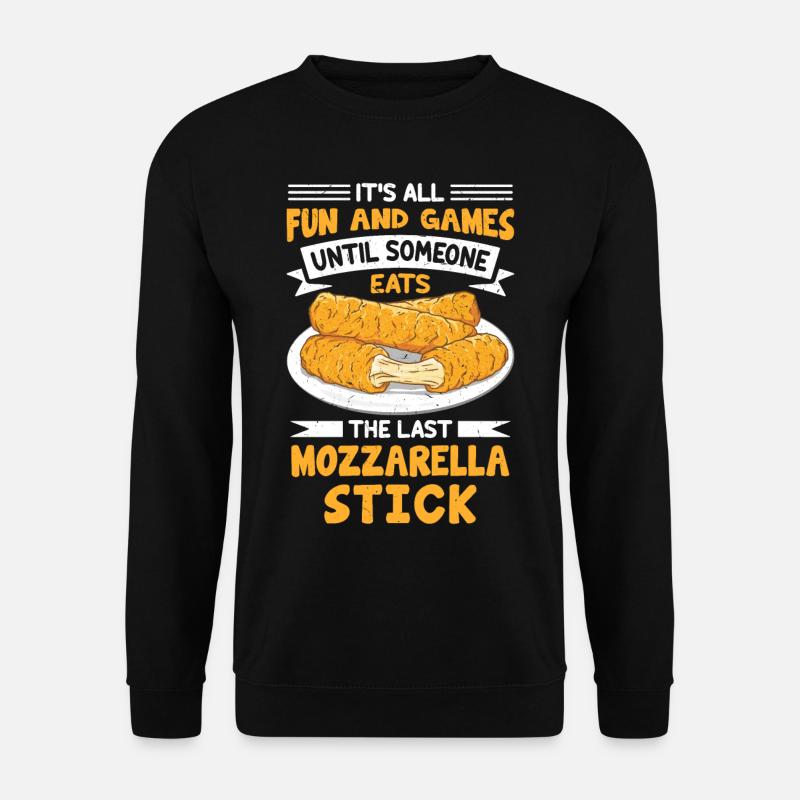 Mozzarella Sticks Cheese - Unisex Sweatshirt - black