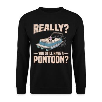 Capitaine Tritoon - Sweat-shirt Unisexe - noir - Devant - Alina (178cm) & Michal (187cm)