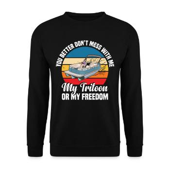 Capitaine Tritoon - Sweat-shirt Unisexe - noir - Devant - Alina (178cm) & Michal (187cm)