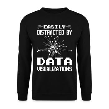 Machine Learning Algorithmen KI Datenanalyst - Unisex Pullover - Schwarz - Vorne - Alina (178cm) & Michal (187cm)