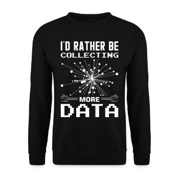 Machine Learning Algorithms AI Data Analyst - Unisex Sweatshirt - black - Front - Alina (178cm) & Michal (187cm)