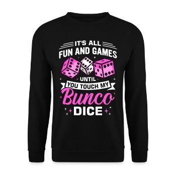 Bunco - Unisex Sweatshirt - black - Front - Alina (178cm) & Michal (187cm)