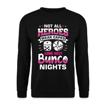 Bunco - Unisex Sweatshirt - black - Front - Alina (178cm) & Michal (187cm)