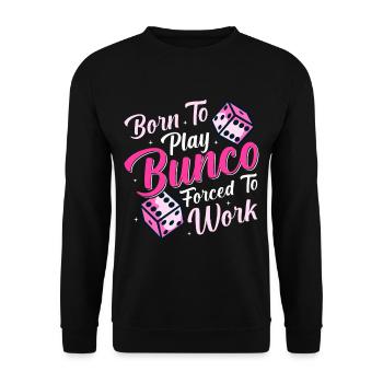 Bunco - Unisex Sweatshirt - black - Front - Alina (178cm) & Michal (187cm)