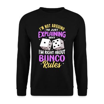 Bunco - Unisex Sweatshirt - black - Front - Alina (178cm) & Michal (187cm)