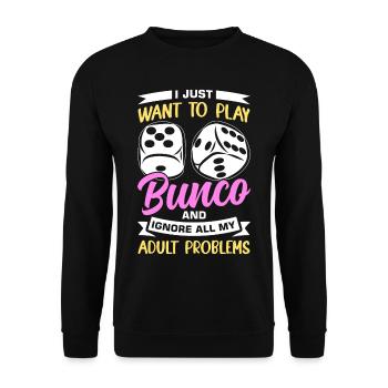 Bunco - Unisex Sweatshirt - black - Front - Alina (178cm) & Michal (187cm)