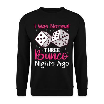 Bunco - Unisex Sweatshirt - black - Front - Alina (178cm) & Michal (187cm)