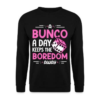 Bunco - Unisex Sweatshirt - black - Front - Alina (178cm) & Michal (187cm)