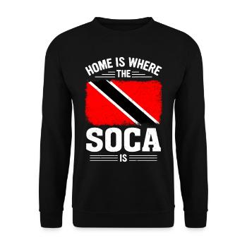 Soca Dance Trinidad Tobago - Unisex Sweatshirt - black - Front - Alina (178cm) & Michal (187cm)