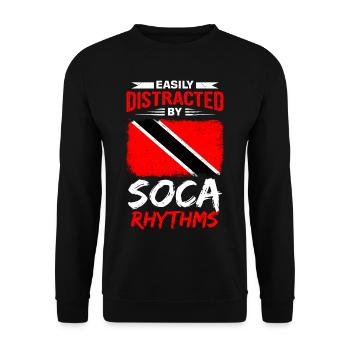 Soca Dance Trinité-et-Tobago - Sweat-shirt Unisexe - noir - Devant - Alina (178cm) & Michal (187cm)