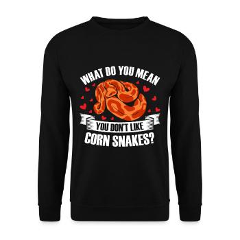 Serpent des blés Snake - Sweat-shirt Unisexe - noir - Devant - Alina (178cm) & Michal (187cm)