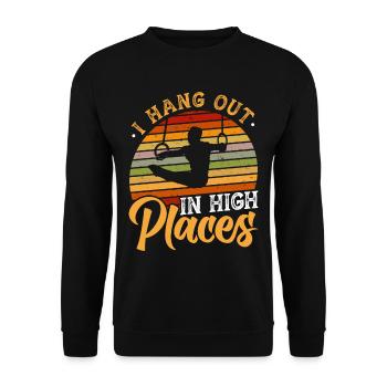 Ring Gymnastics Gymnastics - Unisex Sweatshirt - black - Front - Alina (178cm) & Michal (187cm)