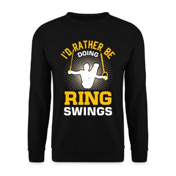 Ring Gymnastics Gymnastics - Unisex Sweatshirt - black - Front - Alina (178cm) & Michal (187cm)
