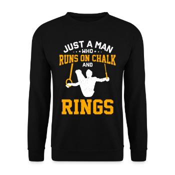 Ring Gymnastics Gymnastics - Unisex Sweatshirt - black - Front - Alina (178cm) & Michal (187cm)