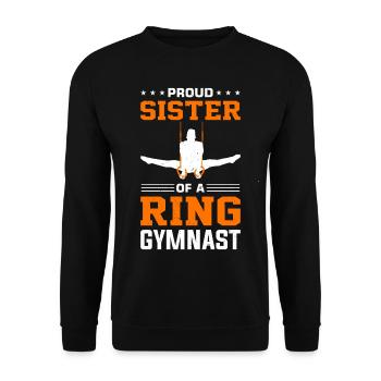 Ring Gymnastics Gymnastics - Unisex Sweatshirt - black - Front - Alina (178cm) & Michal (187cm)