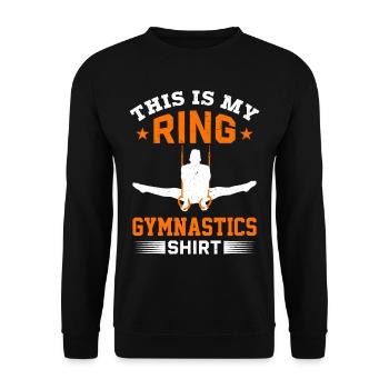 Ring Gymnastics Gymnastics - Unisex Sweatshirt - black - Front - Alina (178cm) & Michal (187cm)