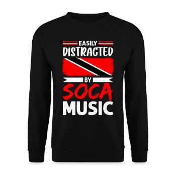 Soca Tanz Trinidad Tobago - Unisex Pullover - Schwarz - Vorne - Alina (178cm) & Michal (187cm)