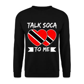 Soca Tanz Trinidad Tobago - Unisex Pullover - Schwarz - Vorne - Alina (178cm) & Michal (187cm)